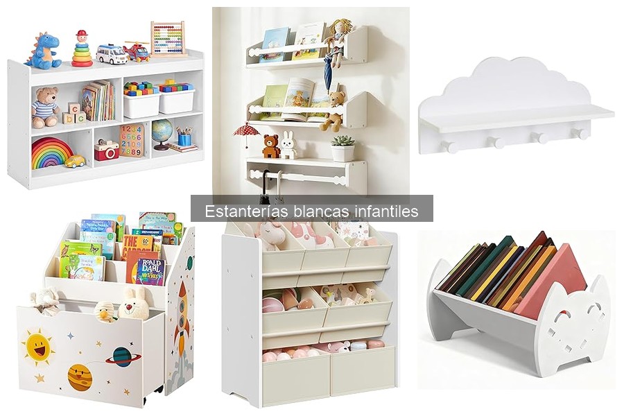Precios de estanterías blancas infantiles y dónde comprarlas