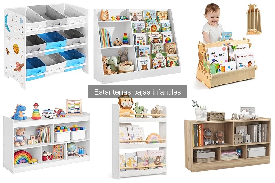Problemas comunes al usar estanterías bajas infantiles