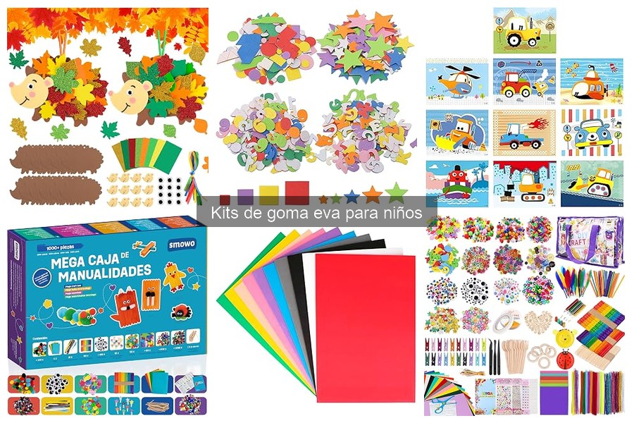 Problemas comunes al usar kits de goma eva para niños