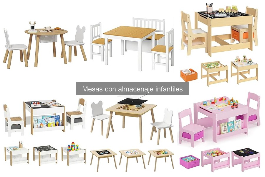 Problemas comunes al usar mesas con almacenaje infantiles