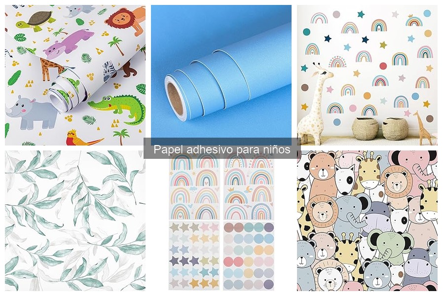 Proyectos educativos con papel adhesivo para niños