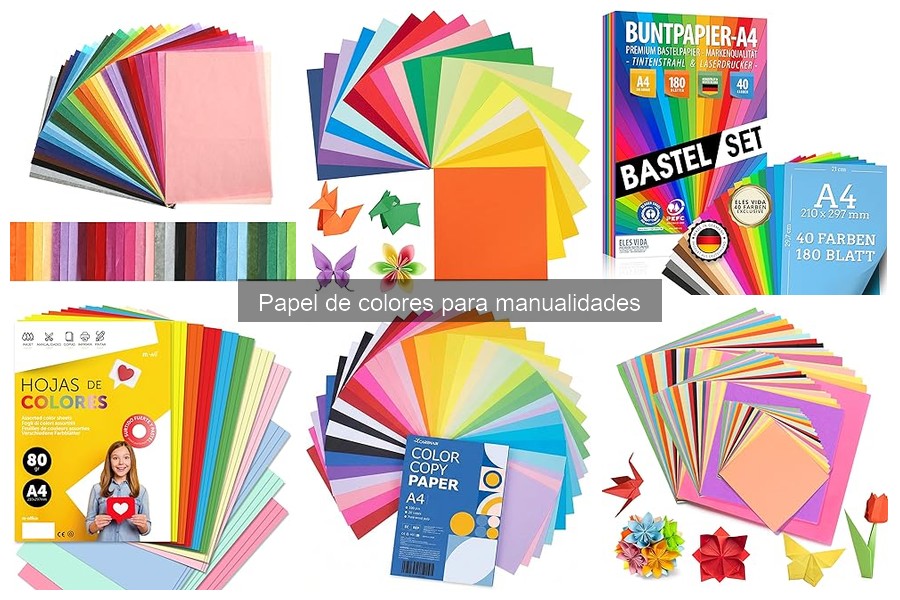 ** Proyectos fáciles con papel de colores para principiantes