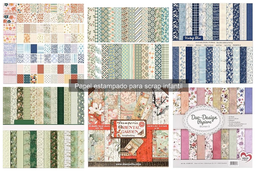¿Qué es el papel estampado para scrap infantil? Guía completa