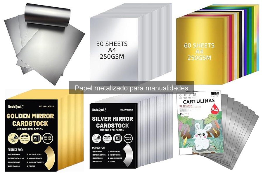 ¿Qué es el papel metalizado para manualidades?