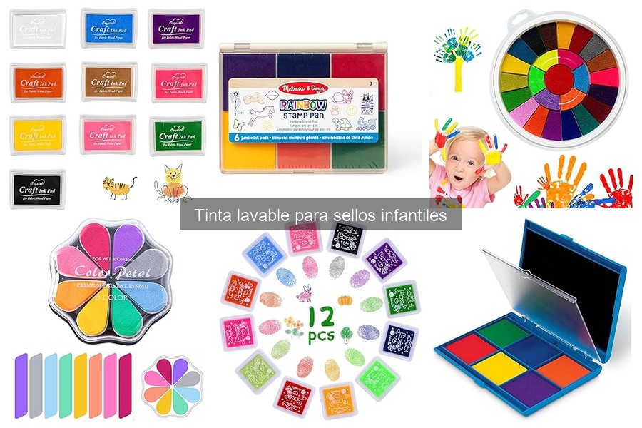 ¿Qué es la tinta lavable para sellos infantiles?