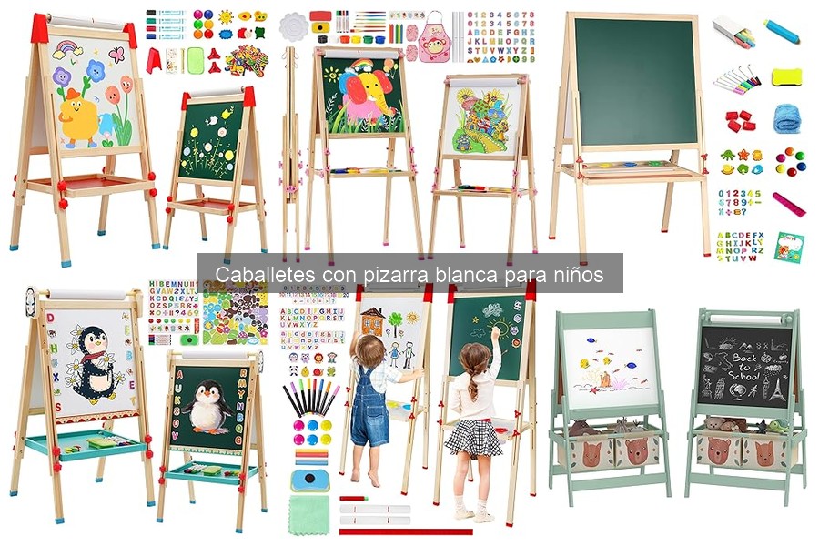 ¿Qué es un caballete con pizarra blanca para niños?