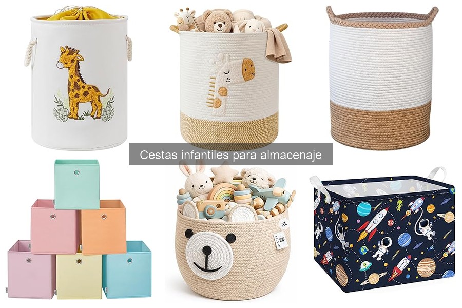 ¿Qué son las cestas infantiles para almacenaje?