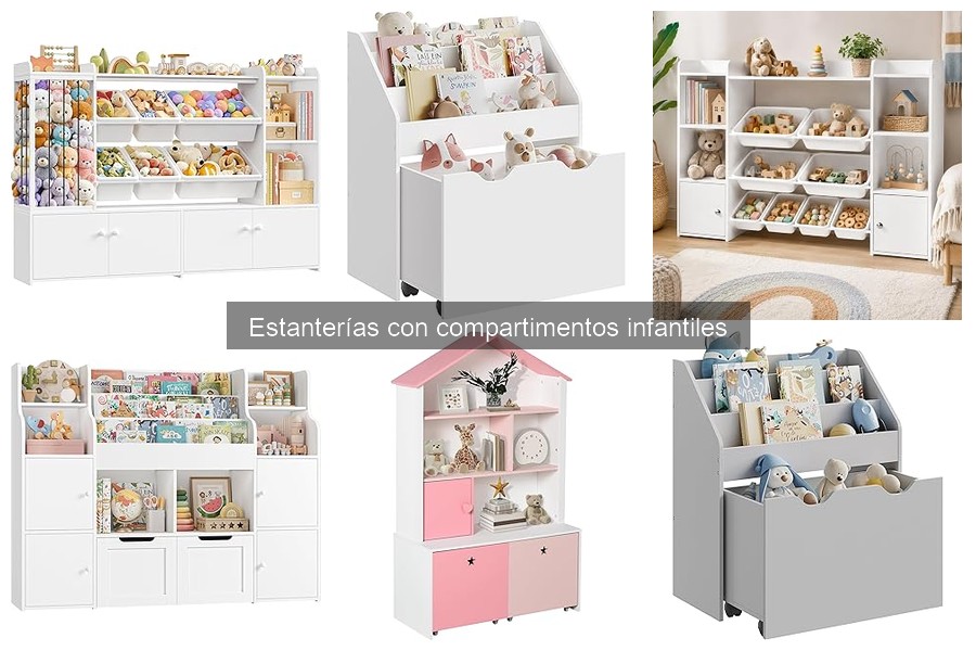 ¿Qué son las estanterías con compartimentos infantiles?