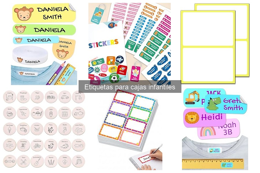 ¿Qué son las etiquetas para cajas infantiles? Descúbrelas aquí