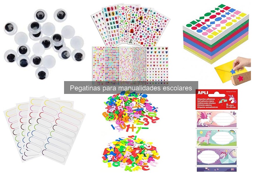 ¿Qué son las pegatinas para manualidades escolares?