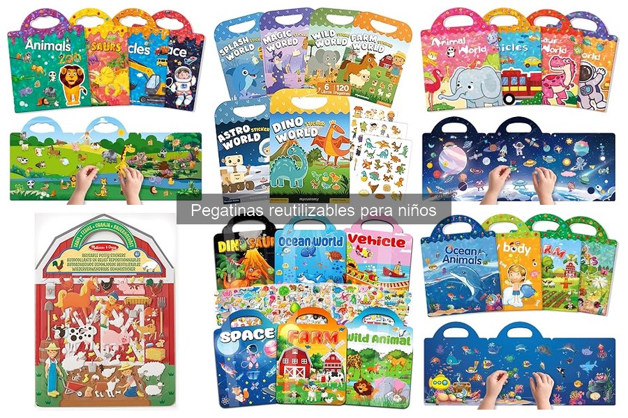 ¿Qué son las pegatinas reutilizables para niños? Beneficios