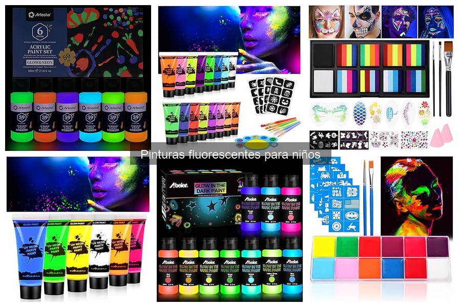 ¿Qué son las pinturas fluorescentes para niños?