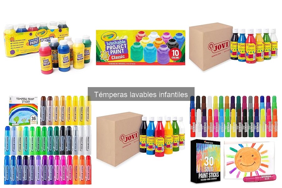 ¿Qué son las témperas lavables infantiles? Características y Usos