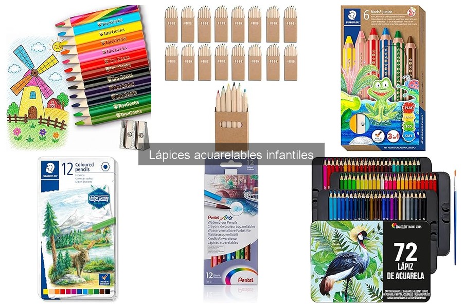 ¿Qué son los lápices acuarelables infantiles? Características clave