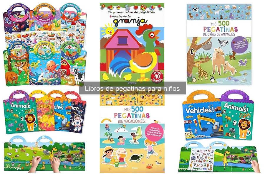 ¿Qué son los libros de pegatinas para niños? Guía explicativa