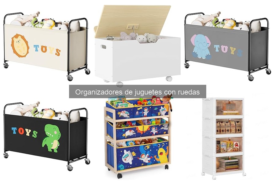 ¿Qué son los organizadores de juguetes con ruedas?