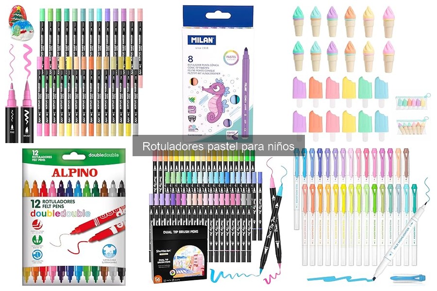 ¿Qué son los rotuladores pastel para niños? Características y beneficios