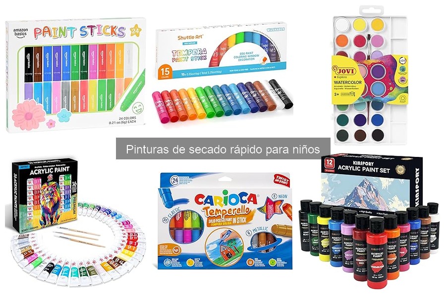 Reseñas de Pinturas de Secado Rápido para Niños: Opiniones