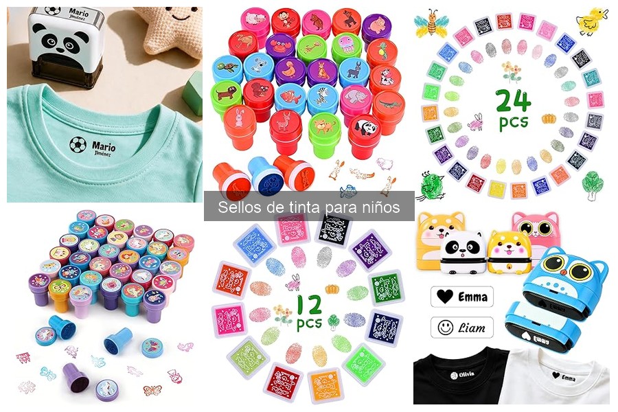 Sellos de tinta personalizados para niños: ¡Diviértete creando!
