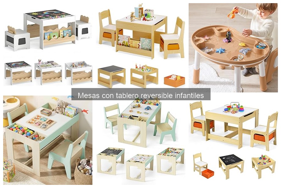 ¿Son seguras las mesas con tablero reversible para niños?