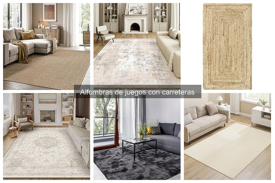 Tipos de alfombras de juegos con carreteras para niños