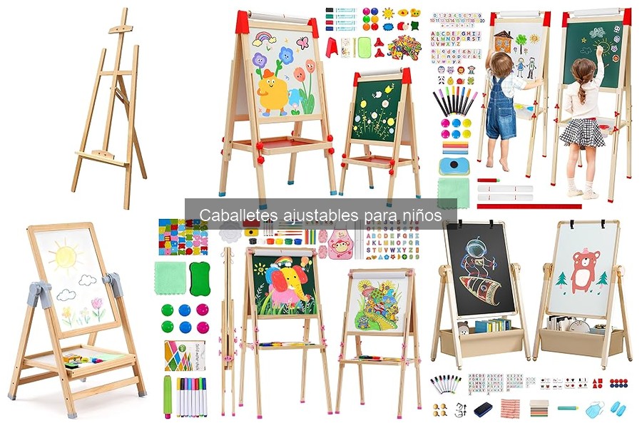 Tipos de caballetes ajustables para niños: guía completa