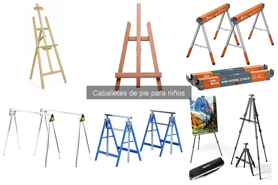 Tipos de caballetes de pie para niños: Guía completa