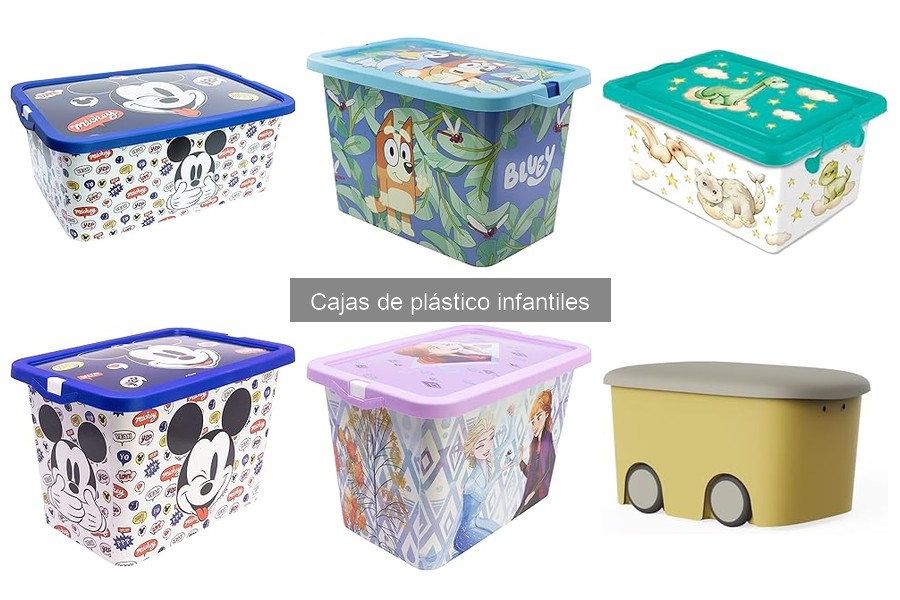 Tipos de cajas de plástico infantiles para organizar juguetes