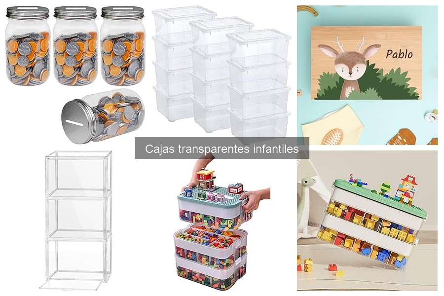 Tipos de cajas transparentes infantiles para organizar juguetes