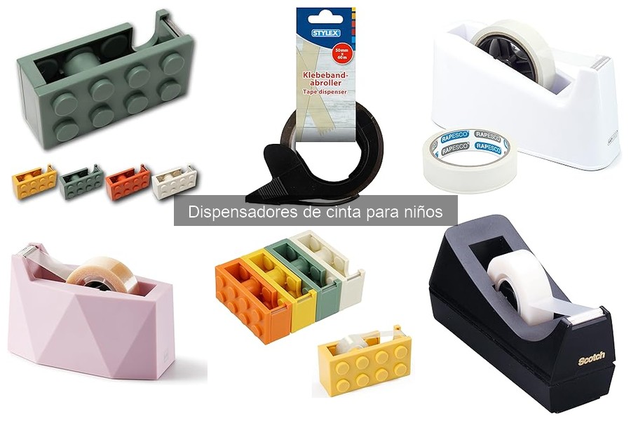 Tipos de dispensadores de cinta para niños: guía completa