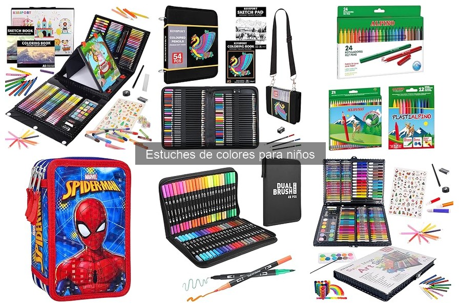 Tipos de estuches de colores para niños: Guía completa