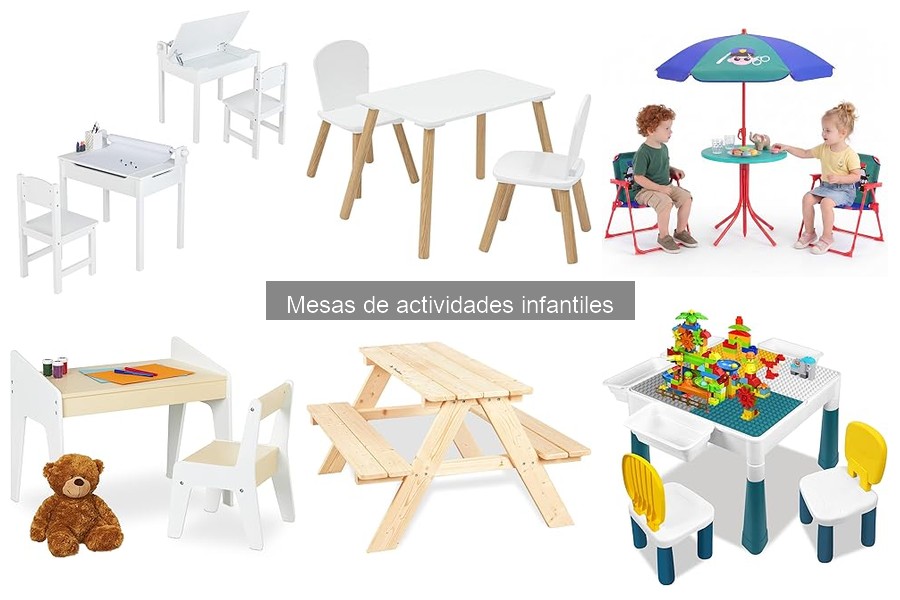 Tipos de mesas de actividades infantiles para cada necesidad