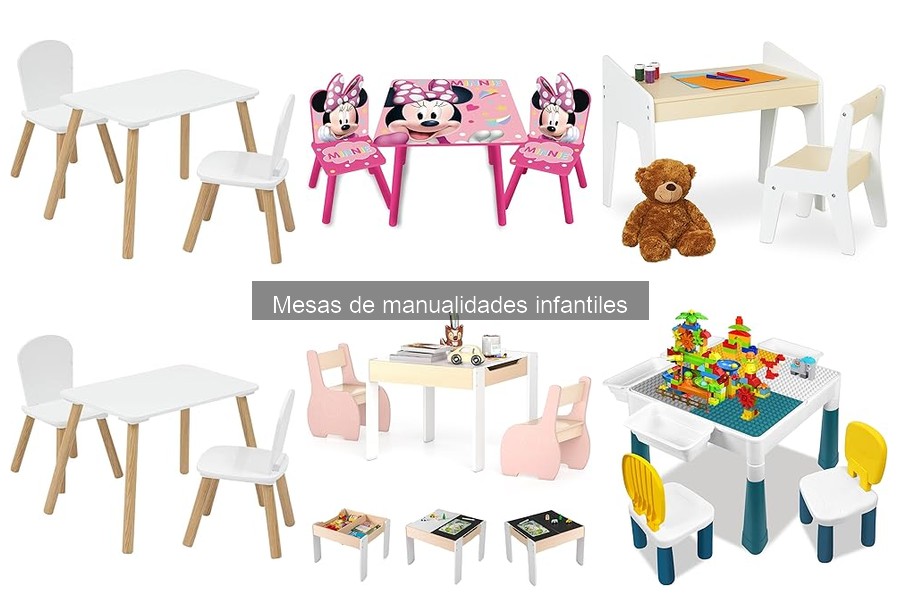 Tipos de mesas de manualidades infantiles para cada necesidad