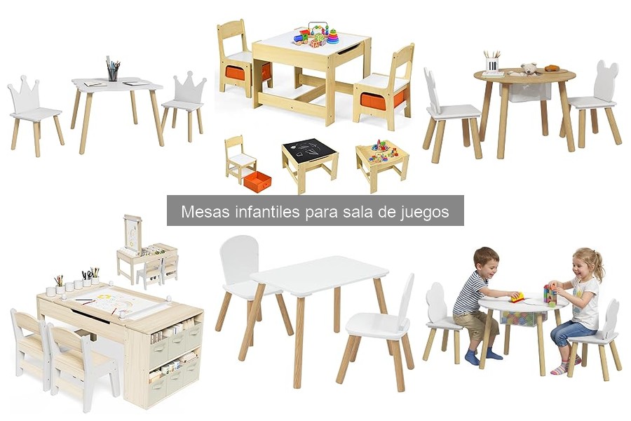 Tipos de mesas infantiles para sala de juegos: Guía completa