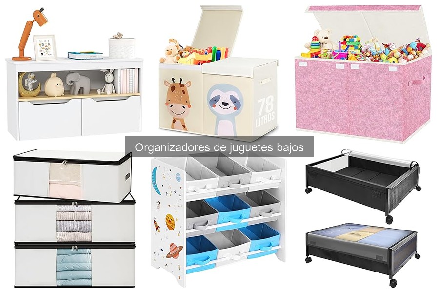 Tipos de organizadores de juguetes bajos para niños