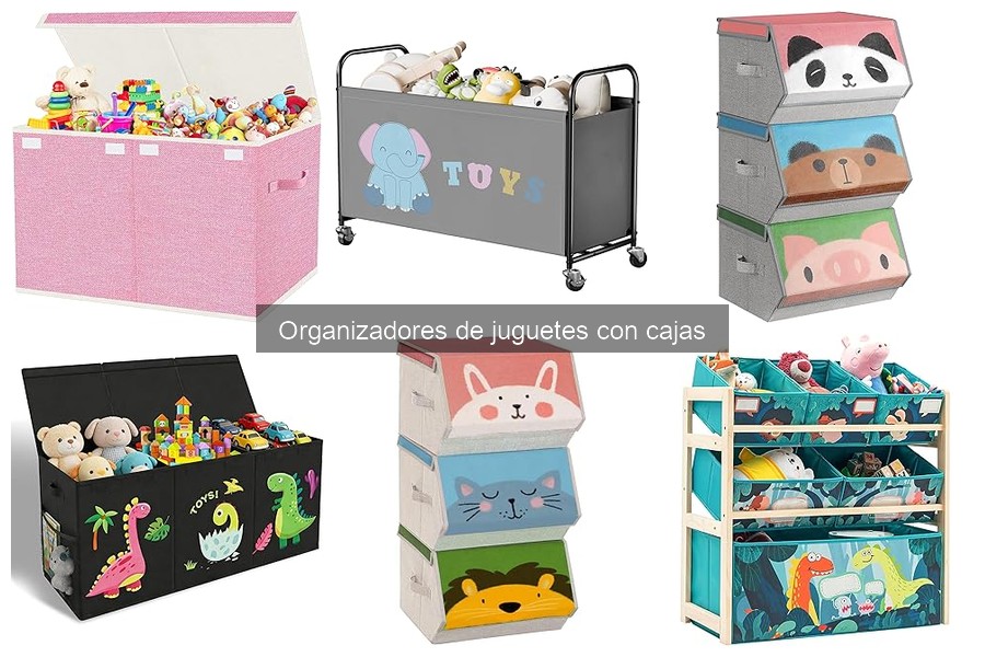 Tipos de organizadores de juguetes con cajas para niños
