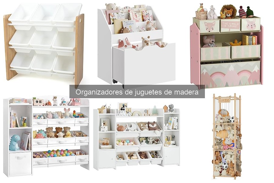 Tipos de organizadores de juguetes de madera para niños