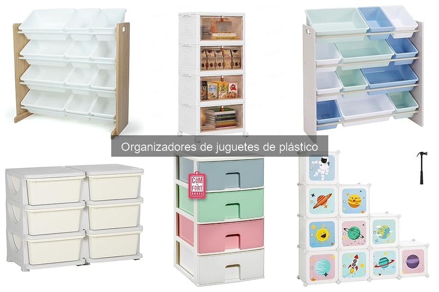 Tipos de organizadores de juguetes de plástico para niños