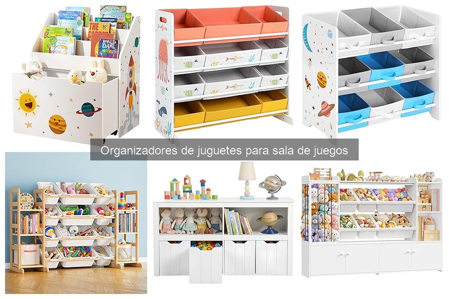 Tipos de organizadores de juguetes para sala de juegos