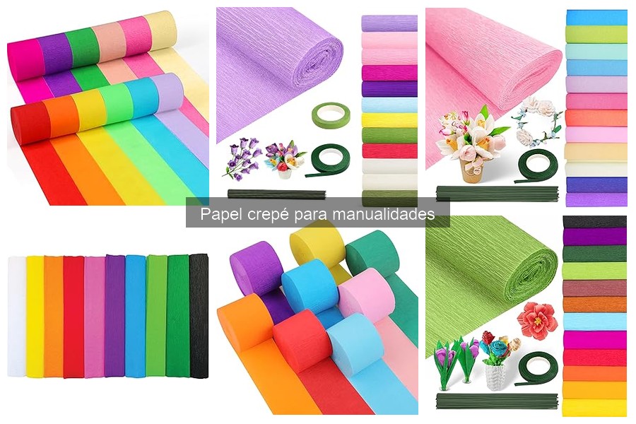Tipos de papel crepé: características y usos en manualidades