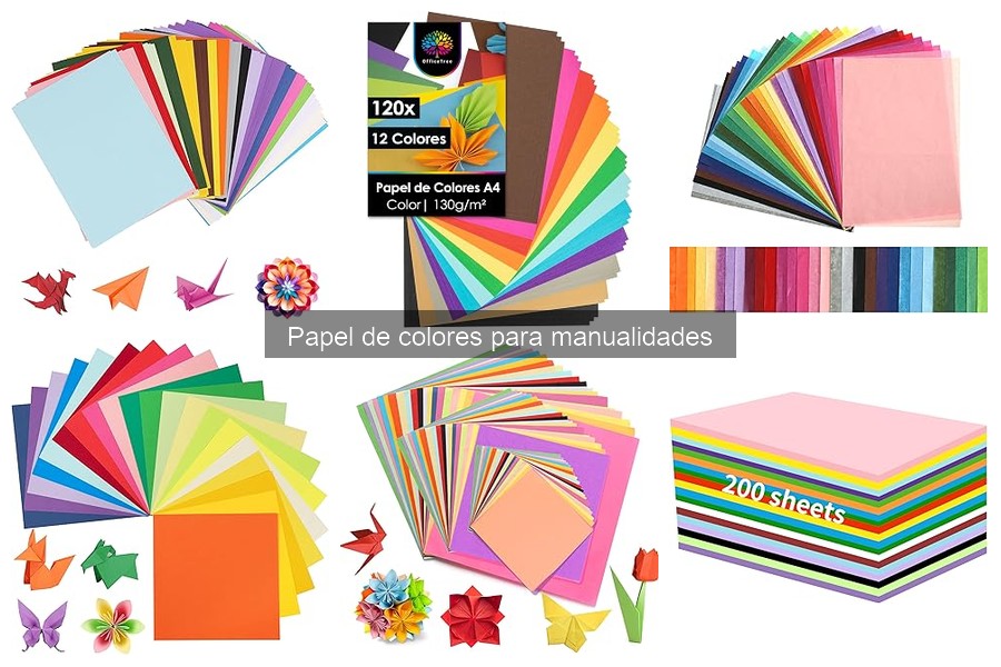 Tipos de papel de colores para manualidades: Guía completa