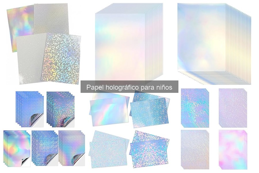 Tipos de papel holográfico para manualidades infantiles