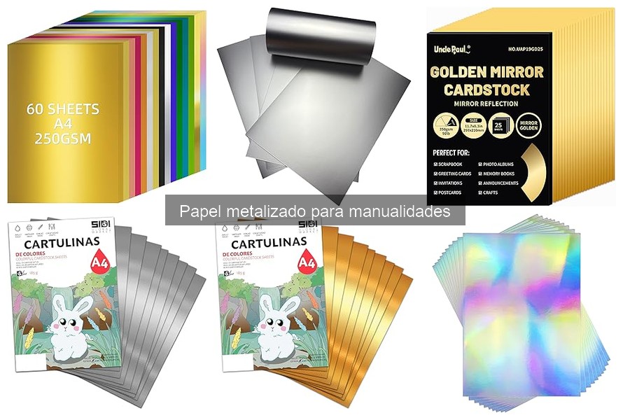 Tipos de papel metalizado para manualidades: Guía práctica