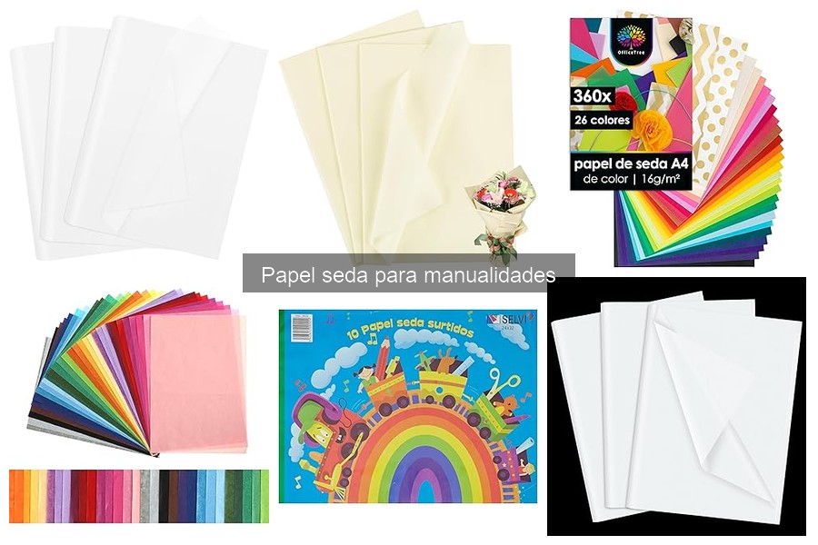 Tipos de papel seda para manualidades: colores y texturas