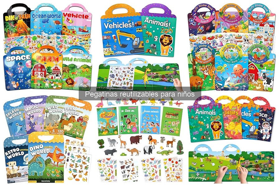 Tipos de pegatinas reutilizables para niños: ¡Descubre opciones!