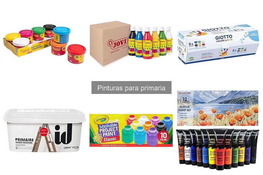 Tipos de pinturas adecuadas para niños en primaria
