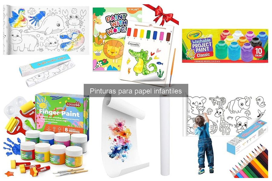 Tipos de pinturas para papel que estimulan la creatividad infantil
