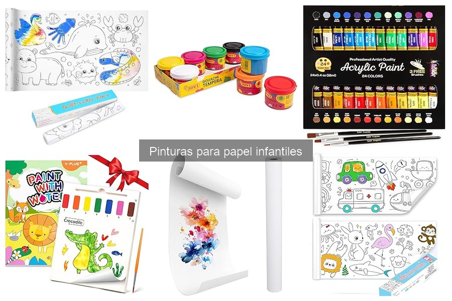 Tipos de pinturas para papel seguras para niños