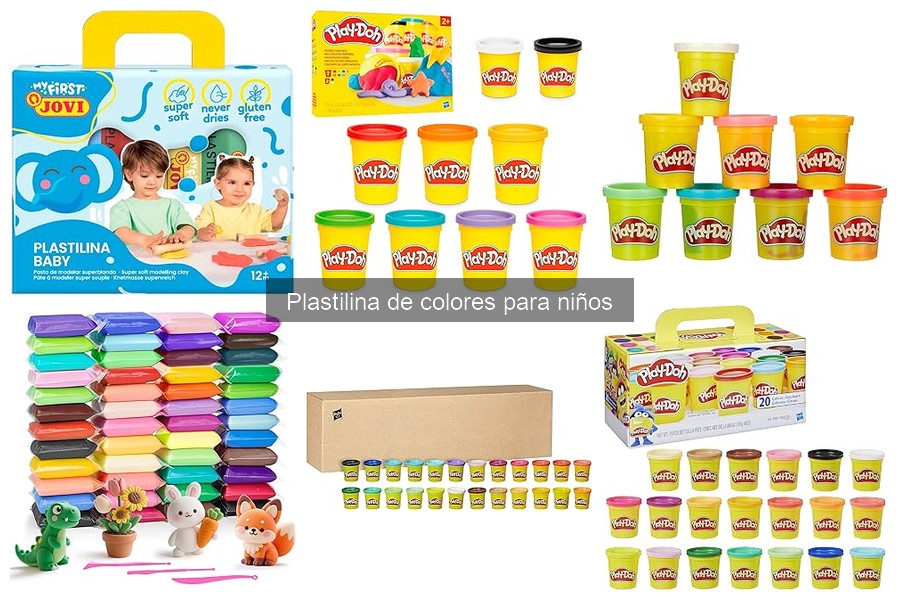 Tipos de plastilina de colores para niños: Guía completa