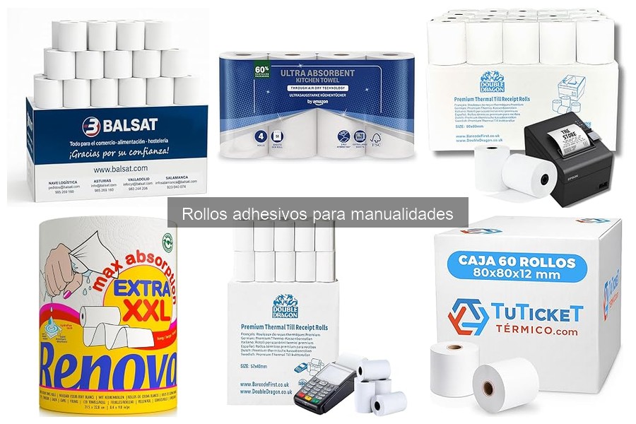 Tipos de rollos adhesivos para manualidades: guía completa